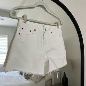 Pistola Relaxed Mid Rise Cutoff Denim Shorts SZ 25